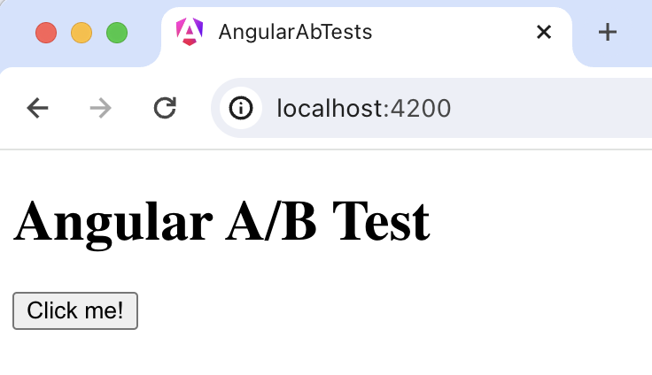 Basic Angular app